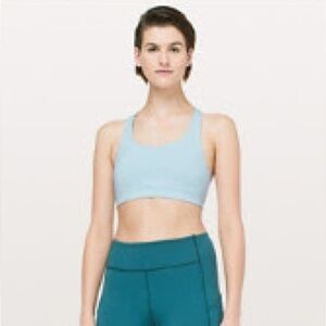 Lululemon invigorate bra blue haze size 12